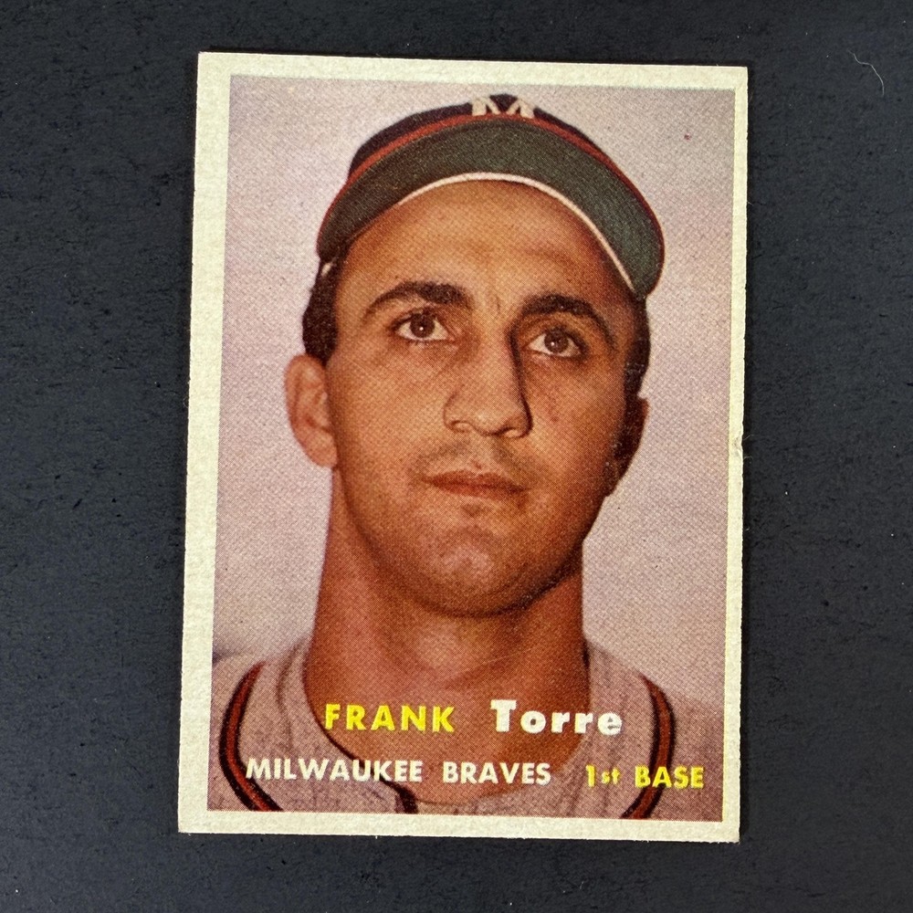 1957 Topps #37 Frank Torre Milwaukee Braves EX-MT