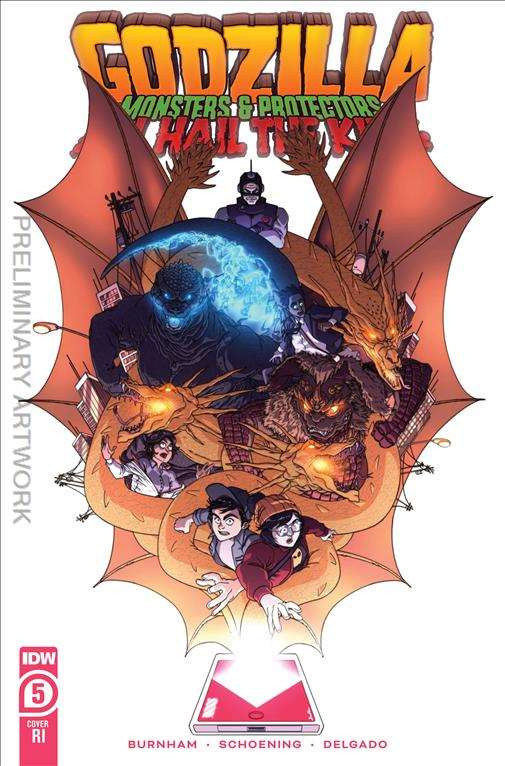 Godzilla Monsters Protectors Hail King #5C VFNM IDW 1:10 Variant