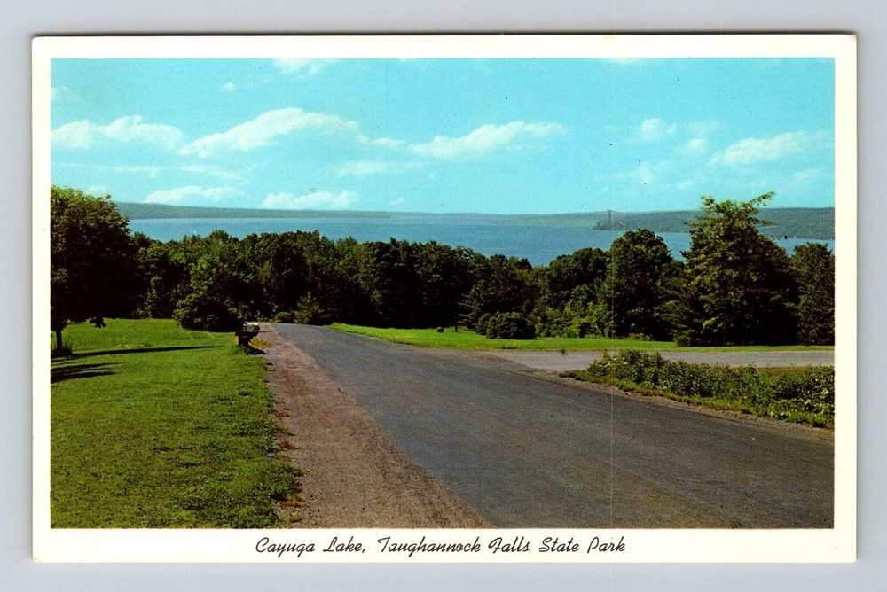 Taughannock Falls St Park NY-New York, Cayuga Lake, Vintage Postcard