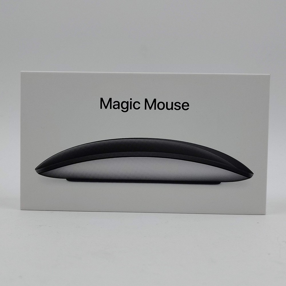 Apple Magic Mouse Black with Multi-Touch Gesture Control