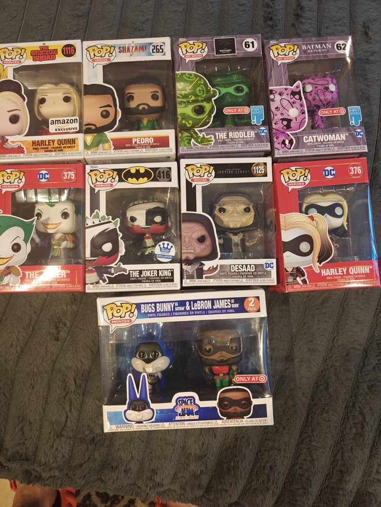 DC Comics Funko Pop Lot - Great Condition! (9 Funko Pops!)