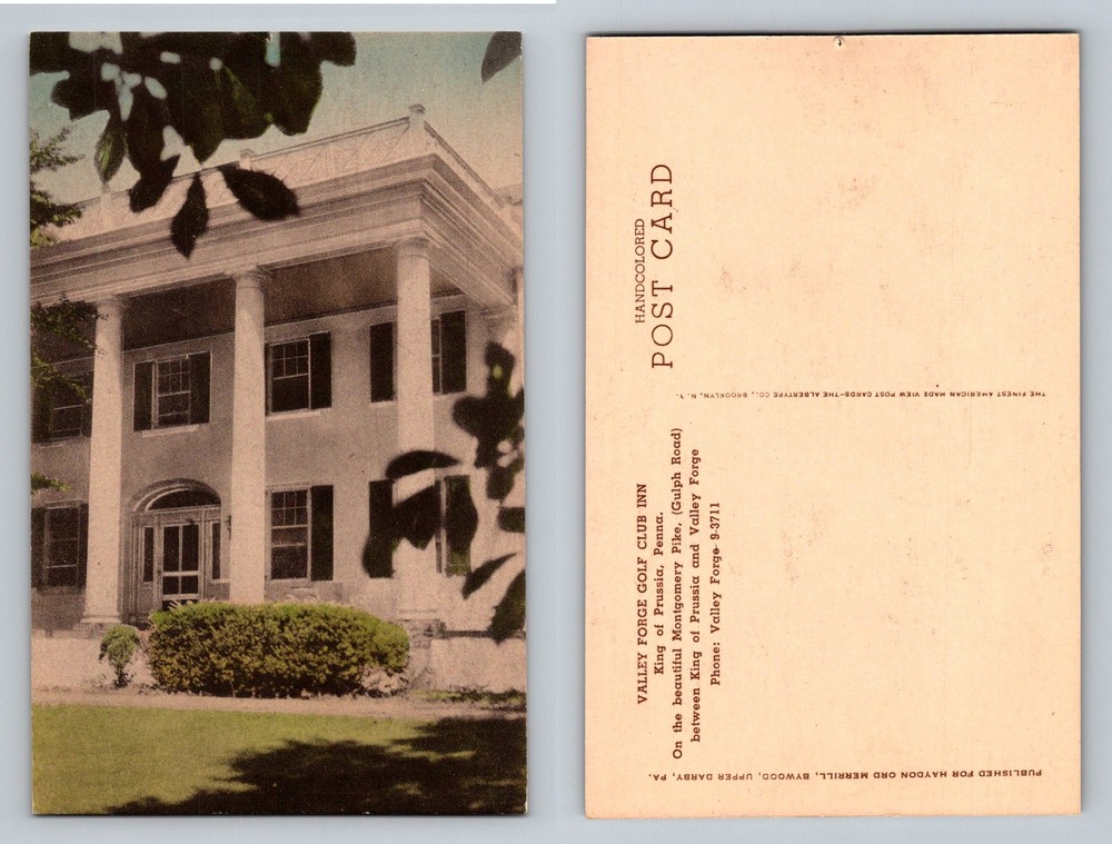 Upper Darby, PA-Pennsylvania, Valley Forge Golf Club Inn House Vintage Postcard