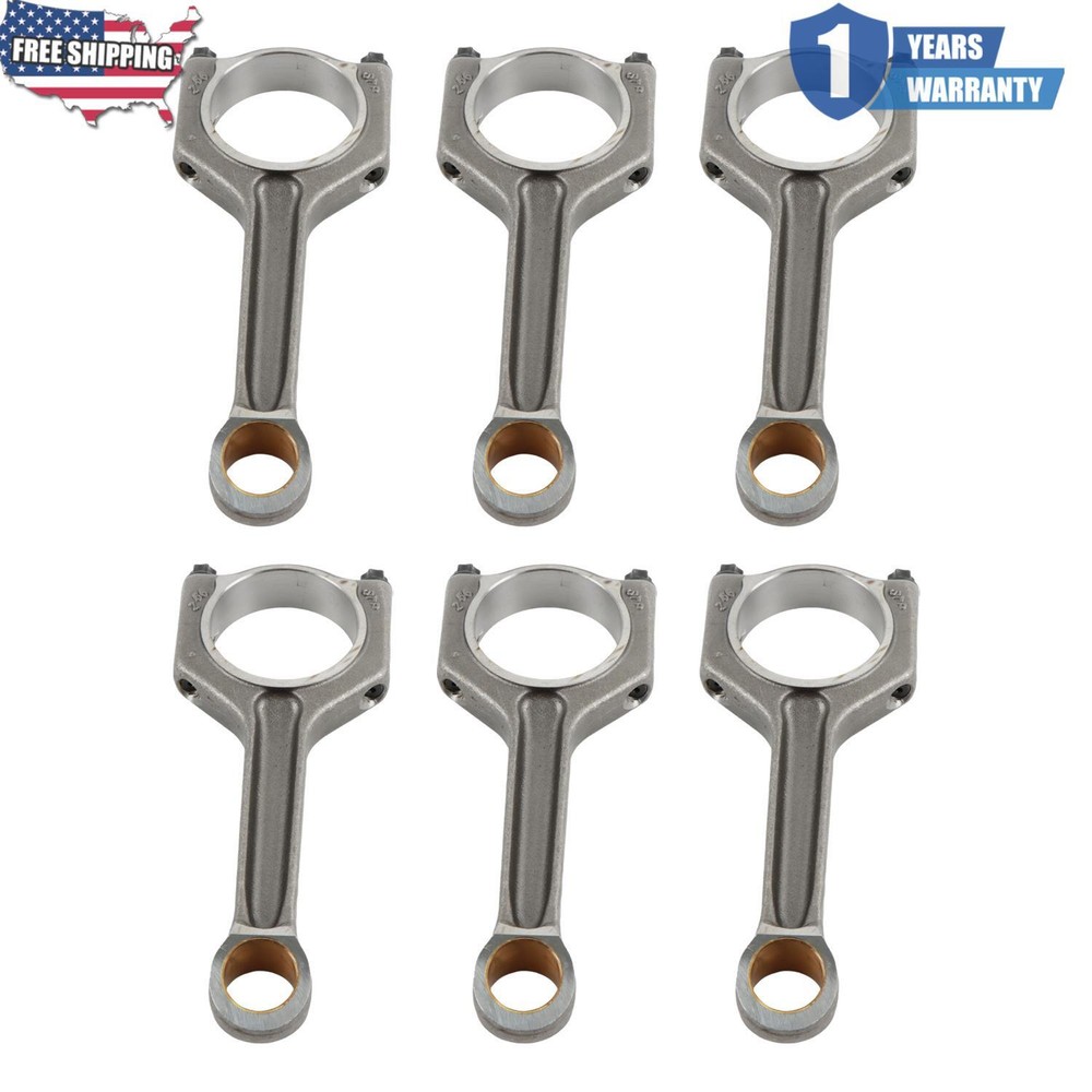 6pcs Connecting Rod For BMW F30 F10 35i 40i Turbo L6 N55 S55 11247624615 Engine