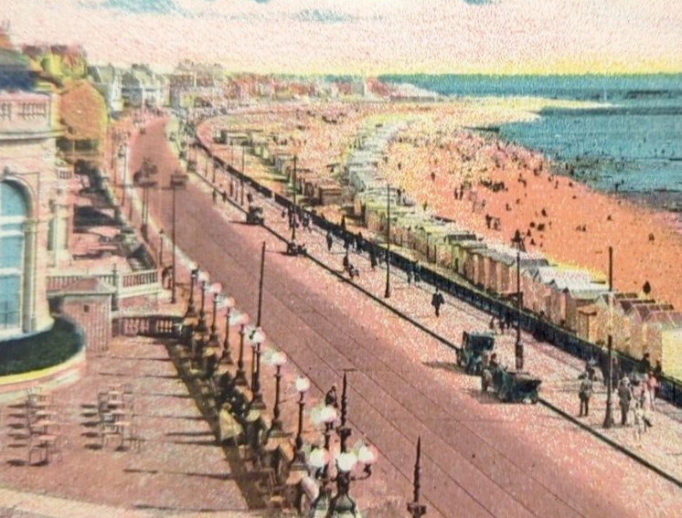 Le Havre La Plage Et L'Entre Du Port Vues Du Casino Normandy France VTG Postcard