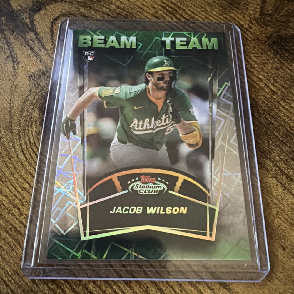2025 Topps Stadium Club Chrome Beam Team Jacob Wilson Rookie #BT-4 Athletics RC