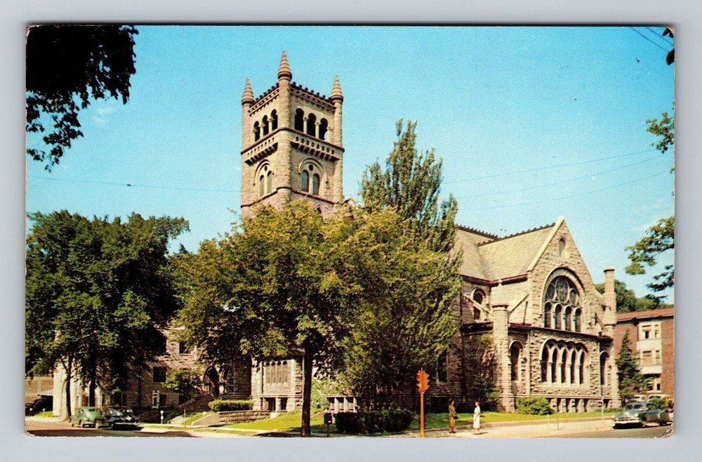 Illinois IL Rockford Second Congregational Church Vintage Postcard