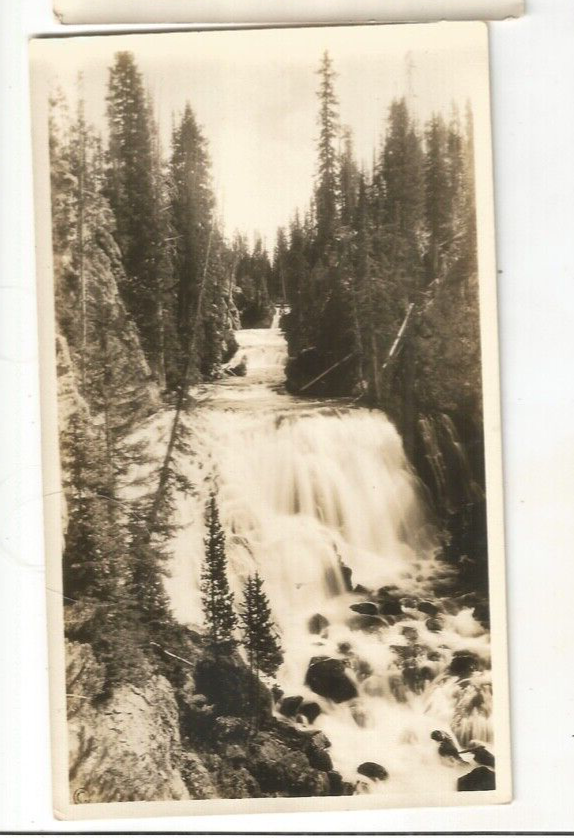RP MONTANA YELLOWSTONE NATIONAL PARK  REAL PHOTO KEPLER CASCADES HAYNES PHOTO