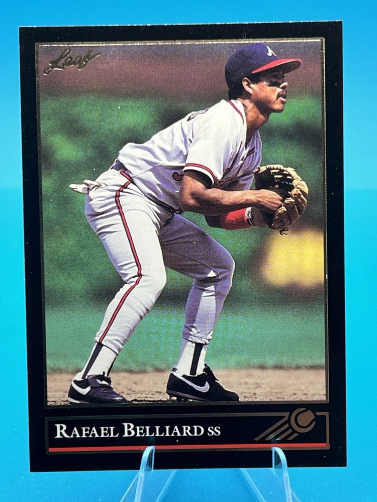 1992 Leaf Rafael Belliard 310 Black Gold Atlanta Braves