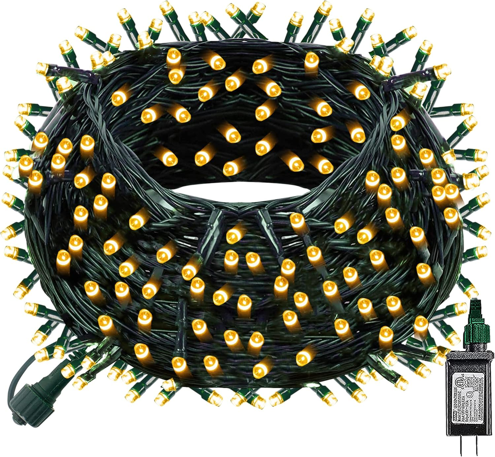 Christmas String Lights, 100 LED 33 FT Connectable Fairy Lights with 8 Modes, Wa