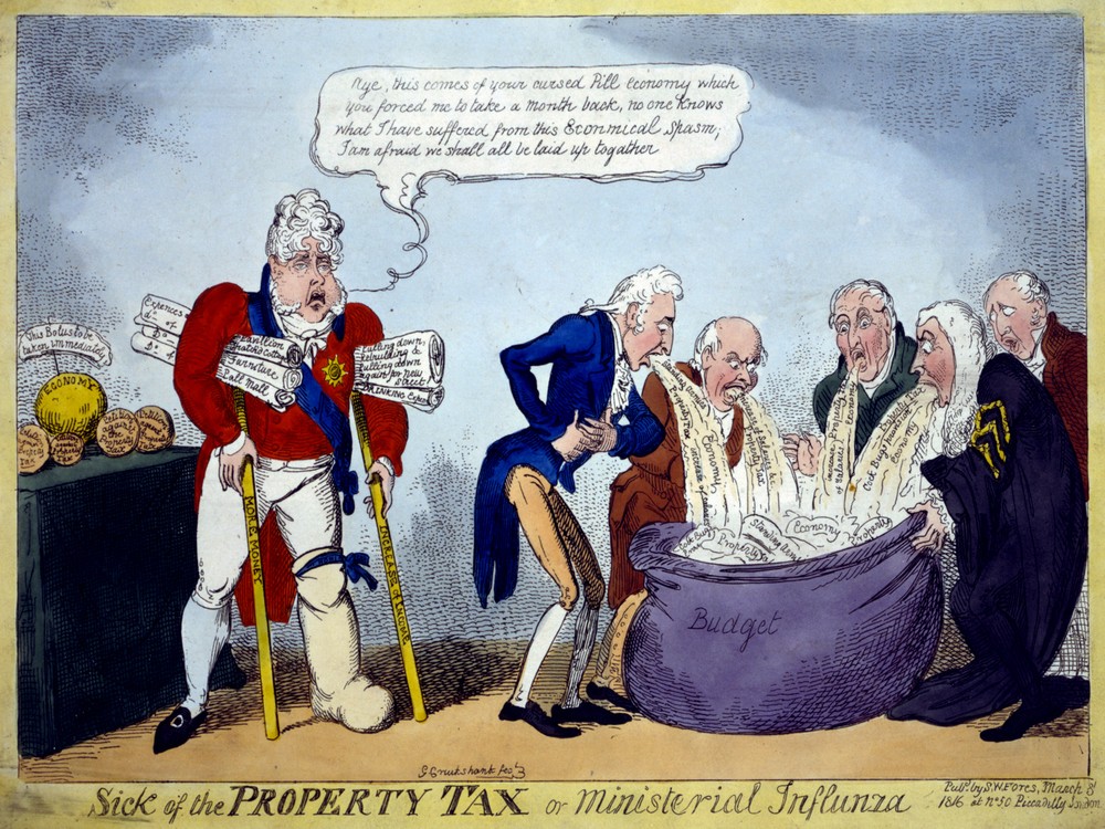 Sick of the Property Tax Decor Poster. Fine Graphic Art. Interior Design. 2156