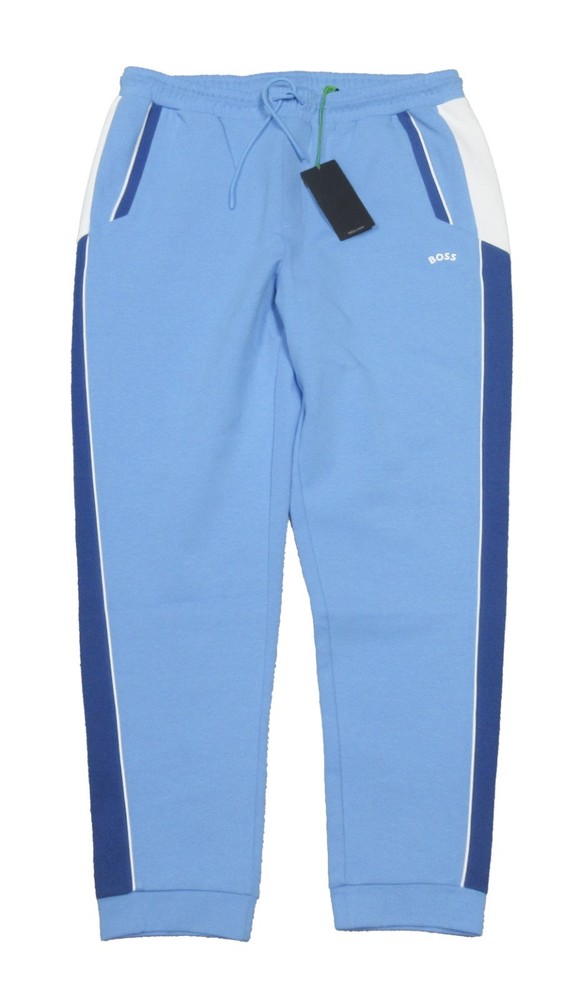 Boss Hugo Boss Men's Blue Hadiko Stripe Panel Jogger Pants (2XL)