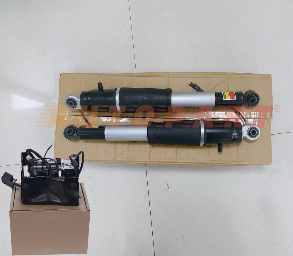 OEM 2X Rear Shocks + Air Suspension Pump for Escalade ESV GMC 2015-2020