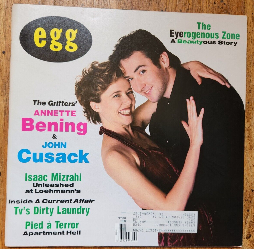 FEBRUARY 1991 EGG Magazine ANNETTE BENING  JOHN CUSACK