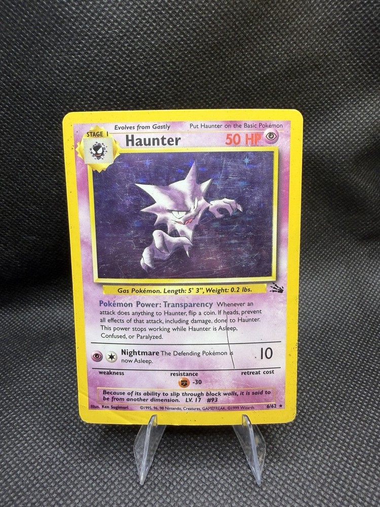 Pokémon TCG Haunter Fossil 6 Holo Unlimited Holo Rare