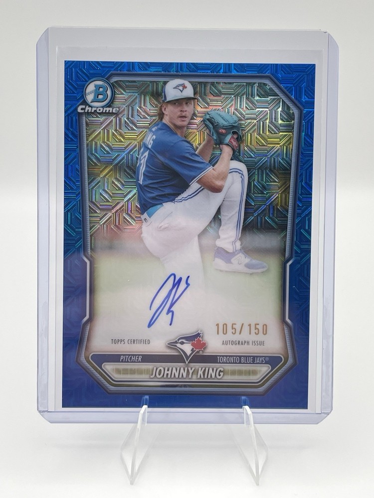 2026 Bowman Baseball Johnny King Blue Mojo Refractor /150 Auto Color Match