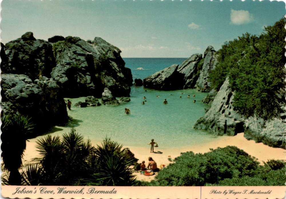 Jobson's Cove, Warwick, Bermuda, Wayne T. Macdonald, Bermuda General Postcard