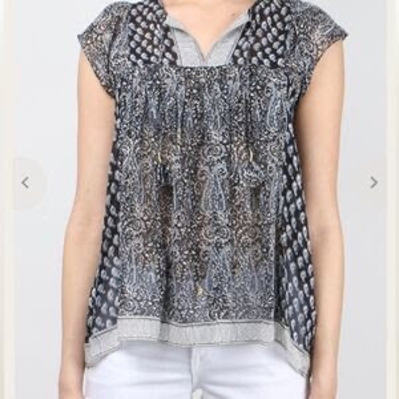 Ulla Johnson Paisley Print Sleeveless Blouse Womens Size 4