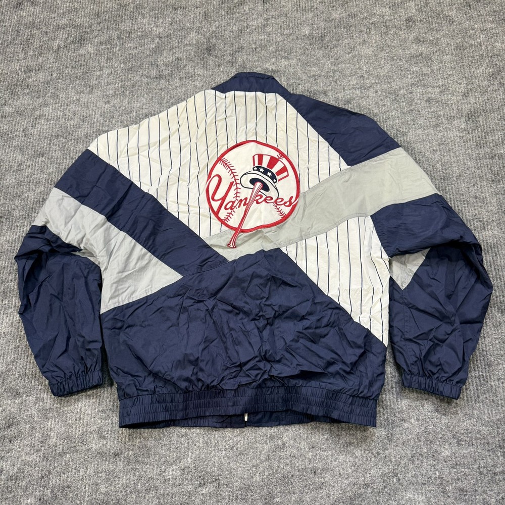Vintage New York Yankees MLB Jacket Large Apex One Windbreaker Starter 90’s