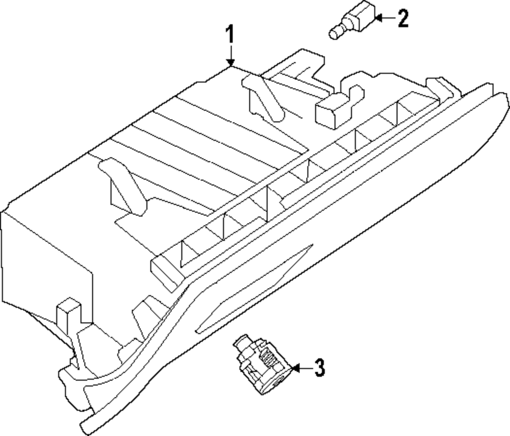 Genuine Nissan Glove Box 68102-7BA1B
