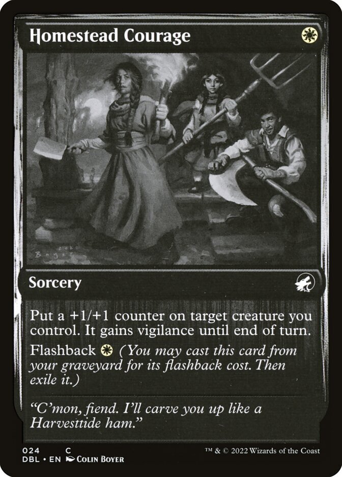 MTG Magic the Gathering Homestead Courage (24/633) Innistrad Double Feature LP