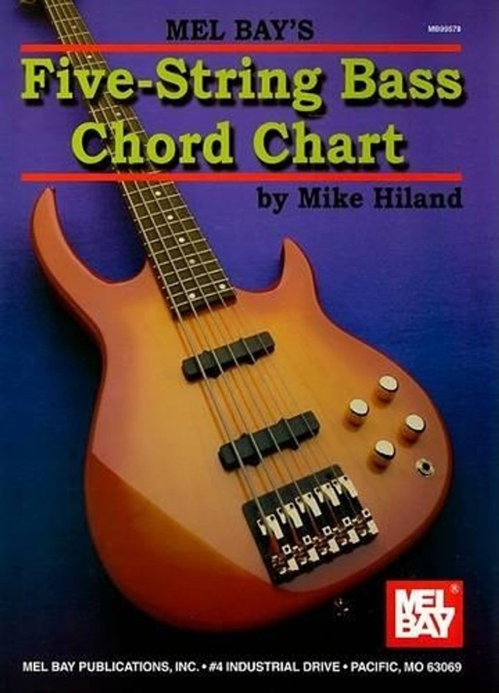 5-String Bass Chord Chart by Mike Hiland (English) Paperback Book