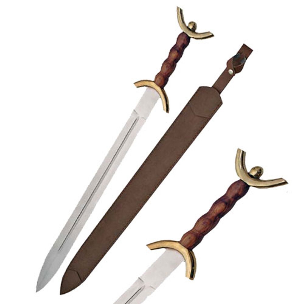 Celtic War Sword with Solid Brass Guard