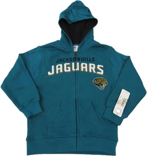 New Jacksonville Jaguars YOUTH Sizes XS-S-M-XL Green Full Zip Jacket Hoodie