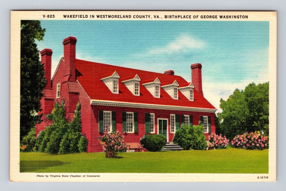 Westmoreland County VA-Virginia, Wakefield, Antique, Vintage Souvenir Postcard