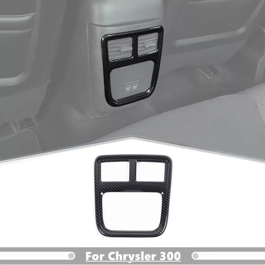 2011-2023 Chrysler 300 Charger Carbon Fiber Rear Vent Cover Trim