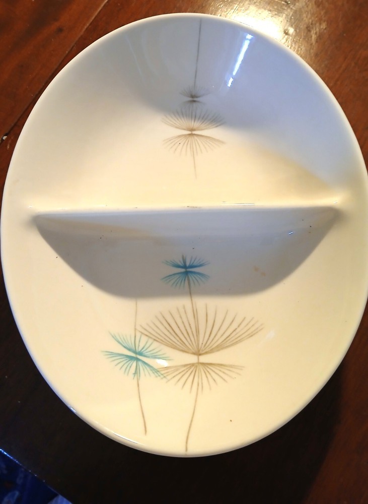 Carlos Montez Caribe Riviera divided server dish MCM  9x7.25