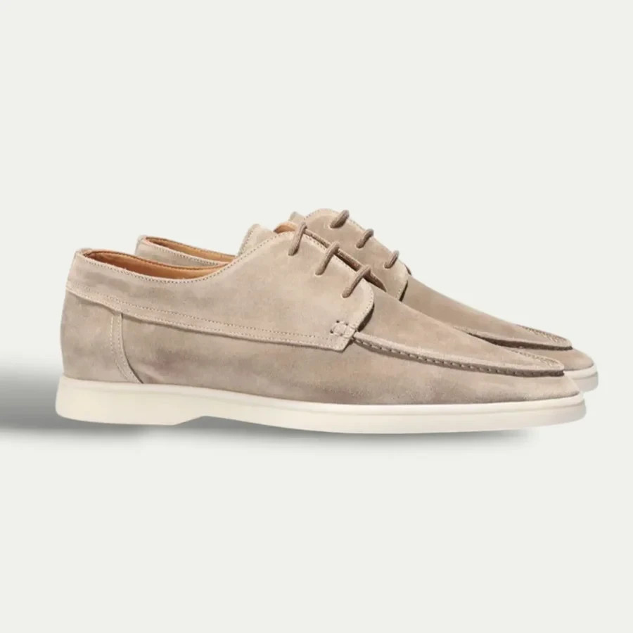 Men's Suede Loafers With Laces - Brand New