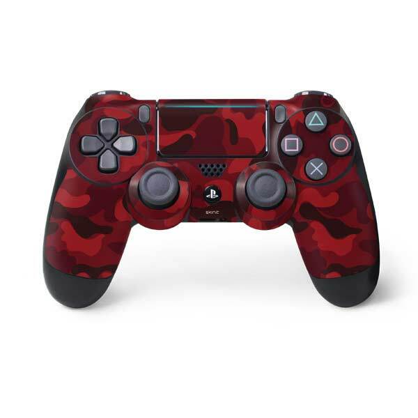 Camouflage PS4 Pro/Slim Controller Skin - Red Street Camo