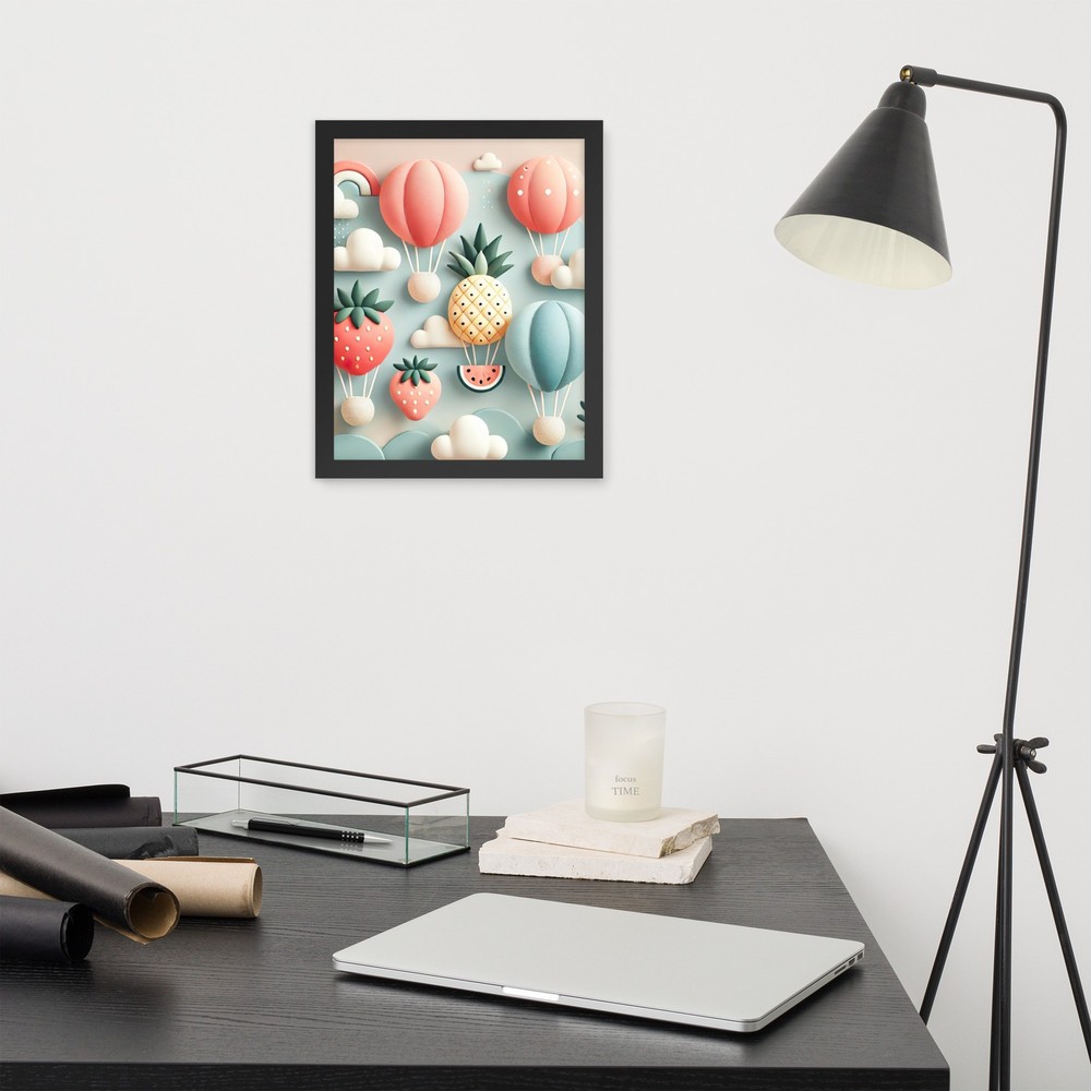 Framed poster