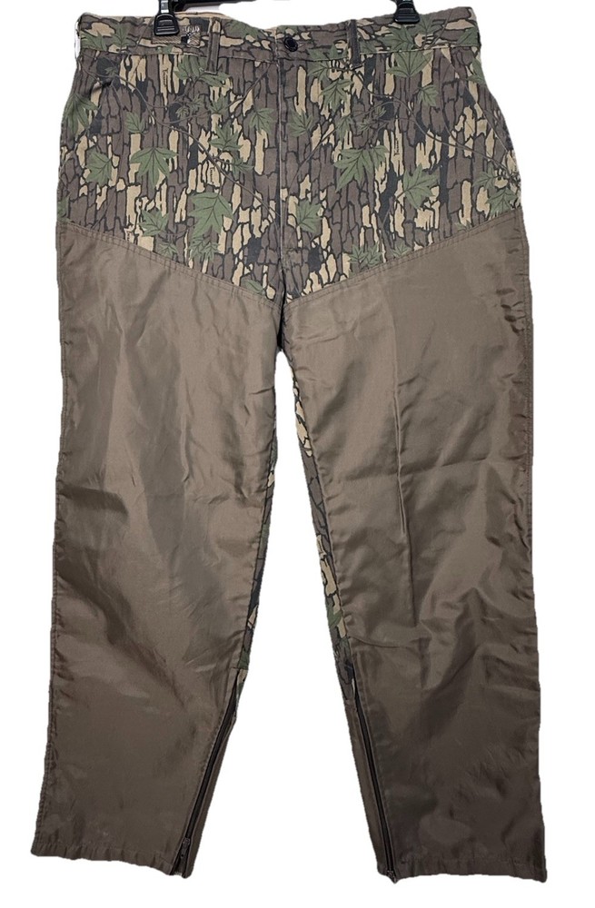 Vintage Winchester Pants Camo Trebark Double Front Brush Hunting 90s 36x30*