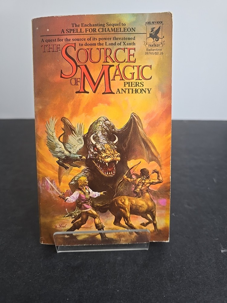 Piers Anthony – The Source of Magic (1979 Del Rey PB, Xanth #2, LN, Early...