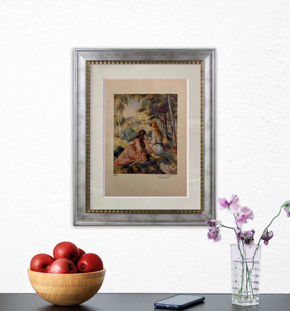 Pierre Renoir Original Hand-signed Lithograph with COA & Appraisal of $3,500