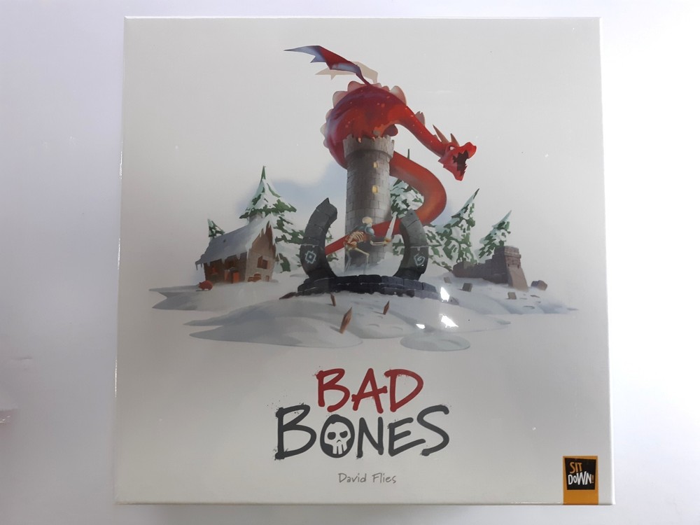 BAD BONES 2018 NEW Sit Down! / Dude Games 1-6 Players Weight 6 lbs Sealed Board