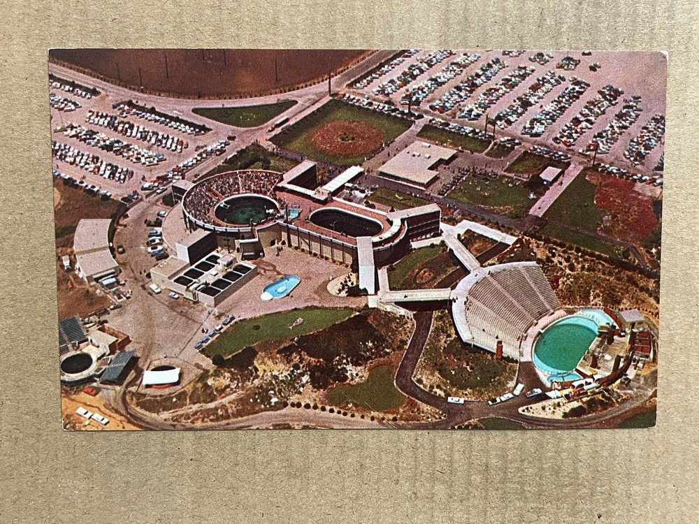 Postcard Palos Verdes CA California Marineland of the Pacific Aerial View