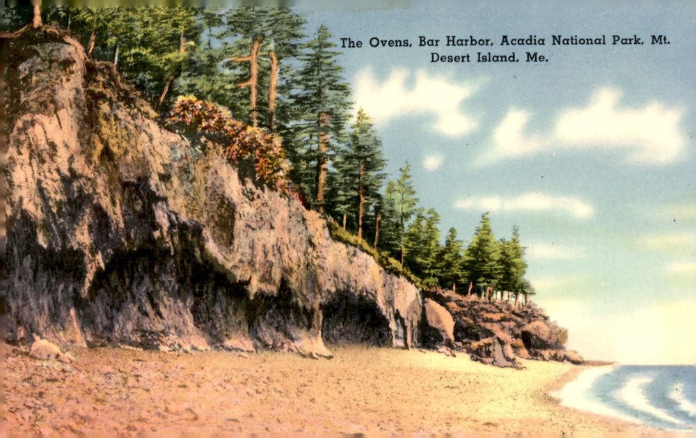 The Ovens, Bar Harbor, Acadia National Park, Mt. Desert Island, Me. Postcard-image