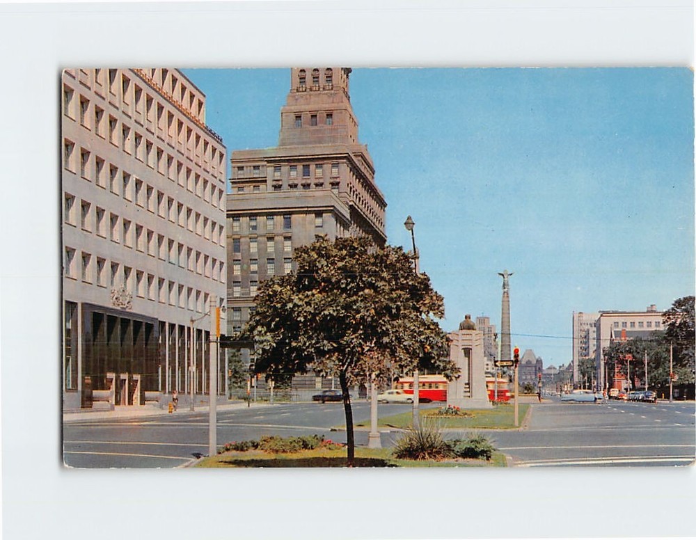 Postcard A View of University Avenue in Toronto Ontario Canada