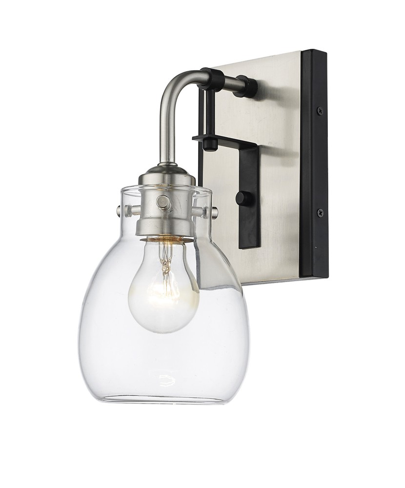 Z-Lite Kraken 11-Inch Modern Tall Wall Sconce in Brushed Steel