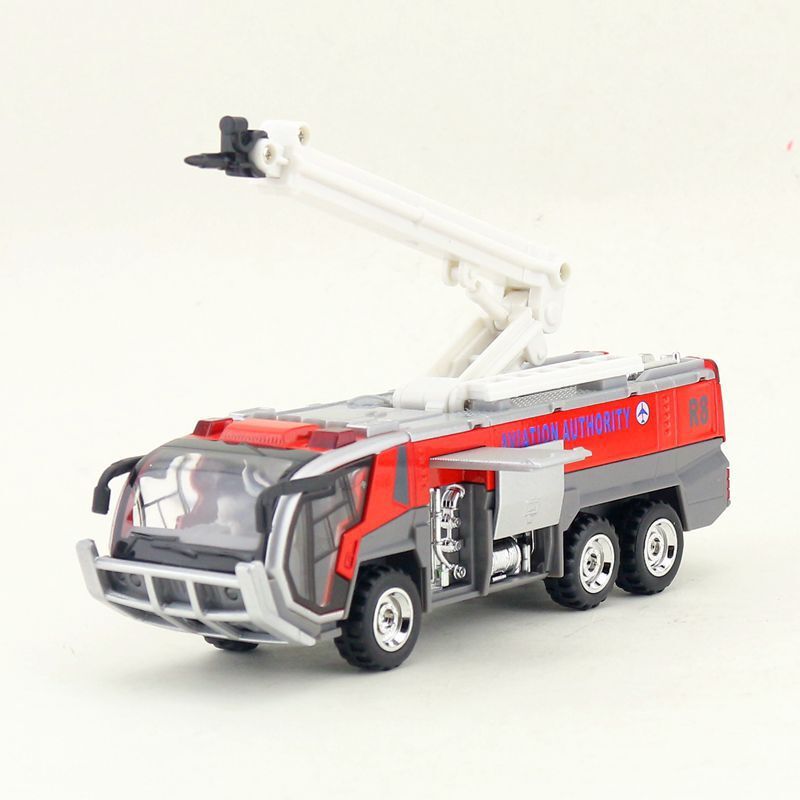 1/50 Airport Fire Truck Pull Back Sound & Light Aviation Fire Car Toys Model t