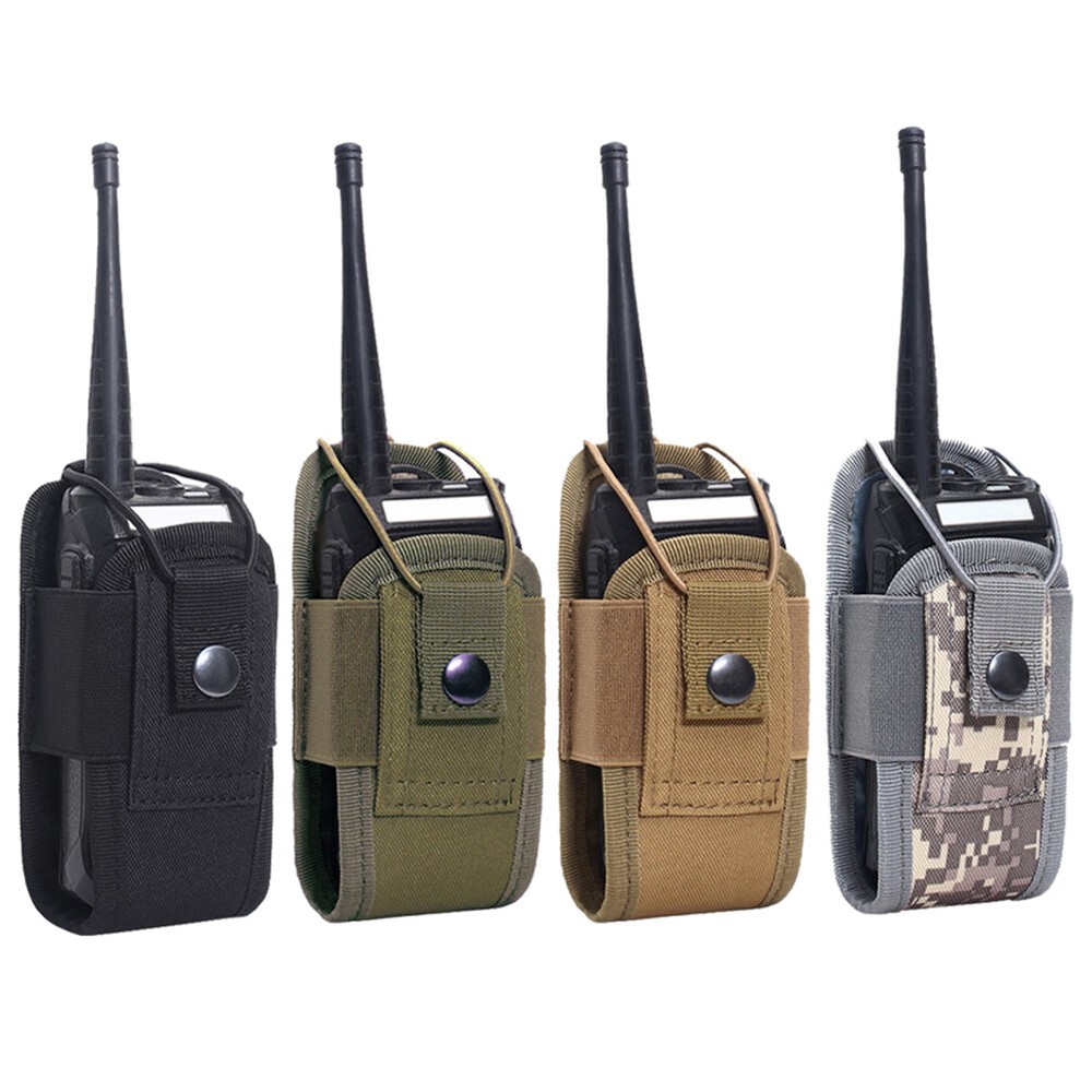 Tactical Molle Radio Walkie Talkie Pouch Waist Bag Outdoor Holder Pocket Holster