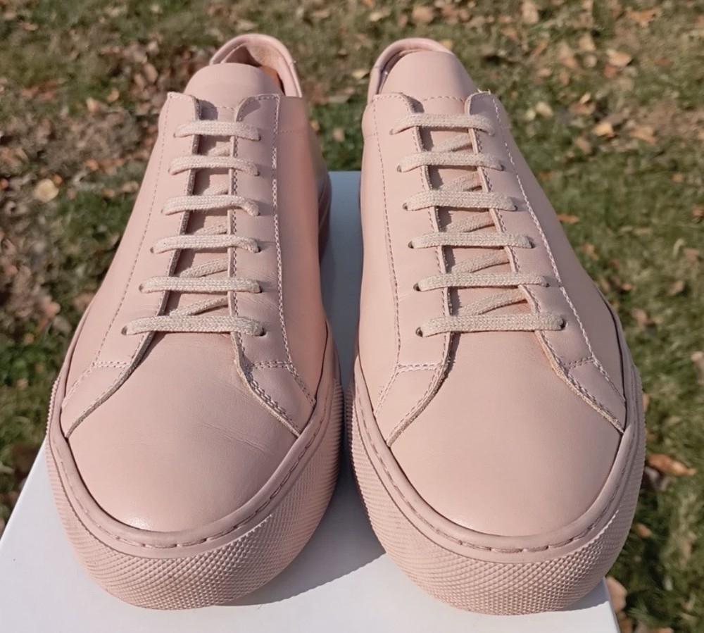 Common Projects Achilles Low 'Blush' 42EU 9/9.5US 1528 w/ COA EUC $450-image