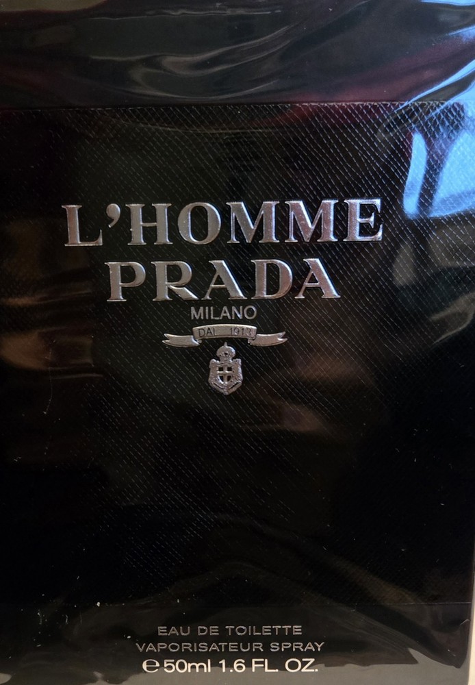 PRADA L'Homme Prada Eau de Toilette Spray 1.6fl oz/50ml Men's EDT NEW & SEALED