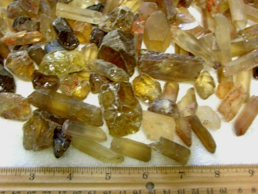 Citrine crystal Congo,Africa 3/4 pound lot 4 to 12 crystals per winner 1