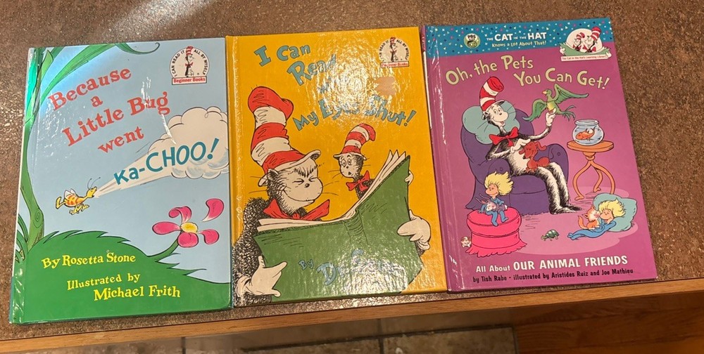 Set Of 3 Dr.Seuss Hard cover books