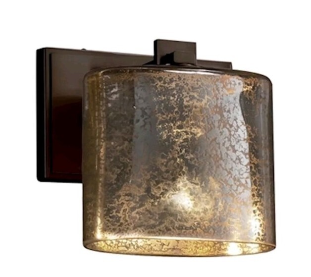 Justice Fusion Wall Sconce in Dark Bronze - FSN-8447-30-MROR-DBRZ