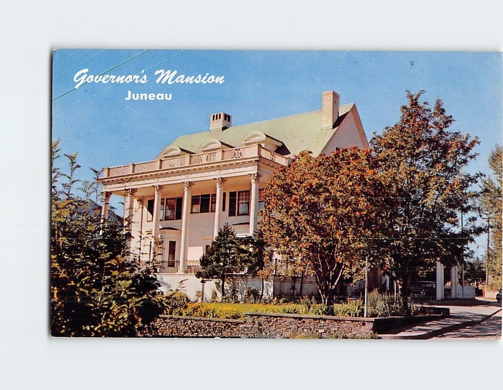 Postcard Governors Mansion at Juneau Alaska USA