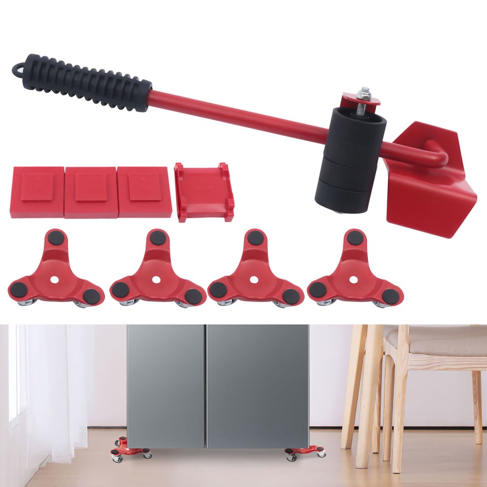 Heavy Furniture Roller Set Shifter Lifter Wheel Mover Easy Moving Slider Tool US